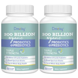 Suplemento probiótico Dmeisy 300 mil millones CFU 24 cepas
