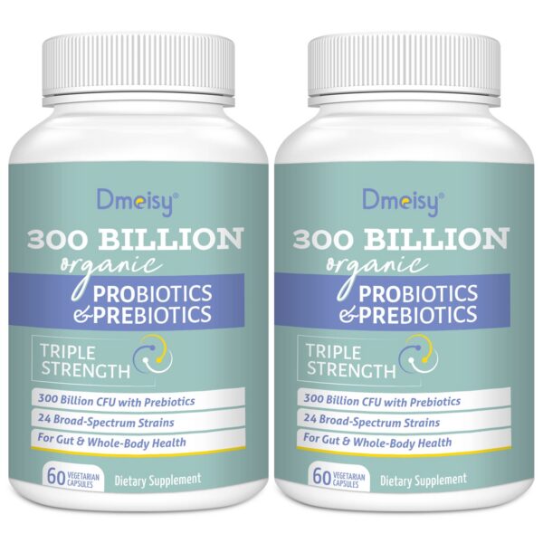 Suplemento probiótico Dmeisy 300 mil millones CFU 24 cepas
