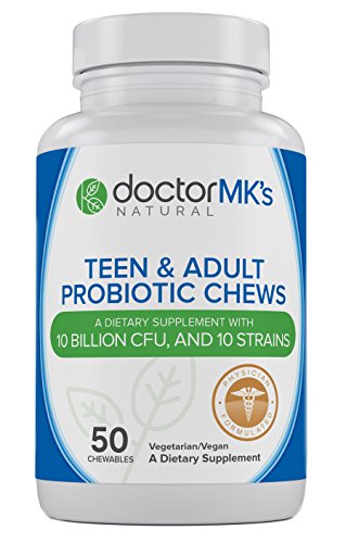 Doctor MK's probióticos masticables sabor baya silvestre 50 tabletas