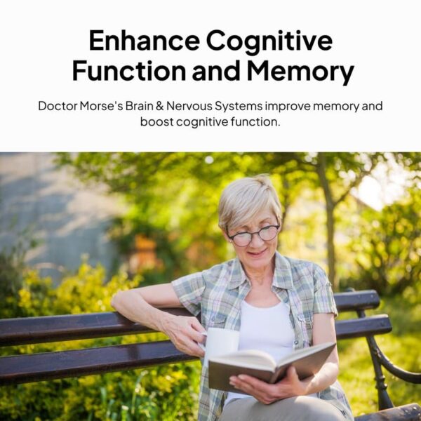 Frasco lateral Doctor Morse's suplemento cerebro y nervios