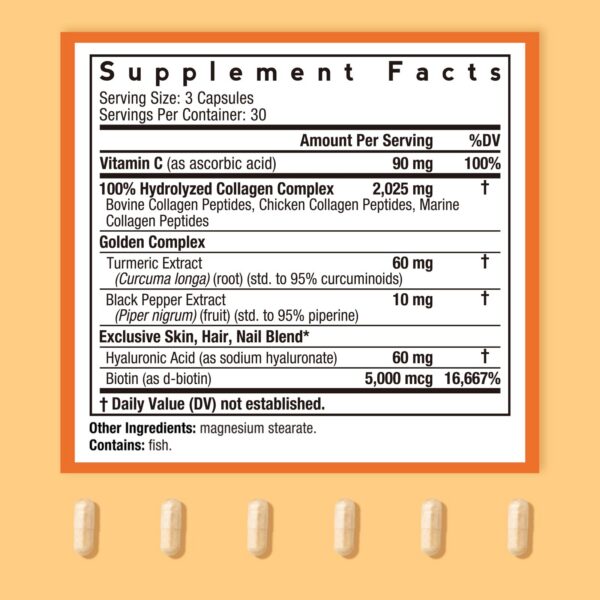 Etiqueta de ingredientes Doctor's Recipes Colágeno Múltiple