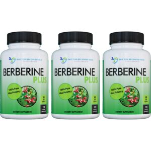 Frasco DOCTOR RECOMMENDED Berberina 1200 mg - cápsulas