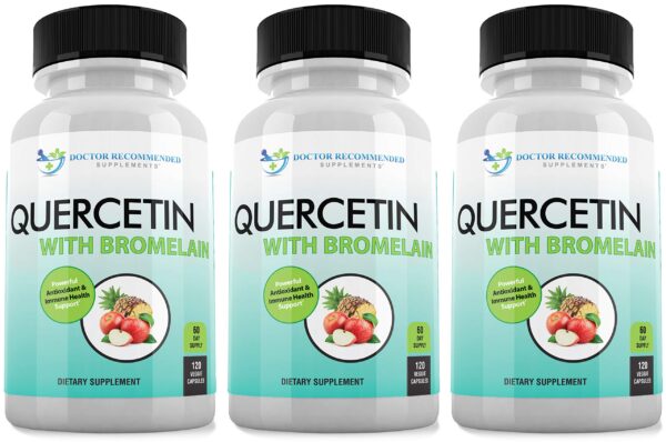 Doctor Recommended Supplements Quercetina y Bromelina botella frontal