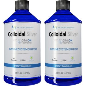 Frente de DOCTOR RECOMMENDED SUPPLEMENTS plata coloidal 12 ppm