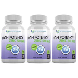 Frasco de Zinc 50 mg en cápsulas vegetales