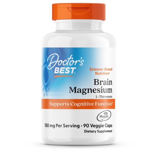 Doctor's BEST Brain Magnesium Magtein botella frontal