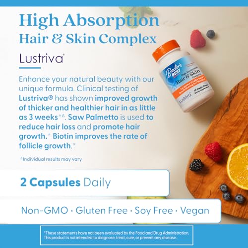 Etiqueta que muestra Lustriva y Biotina