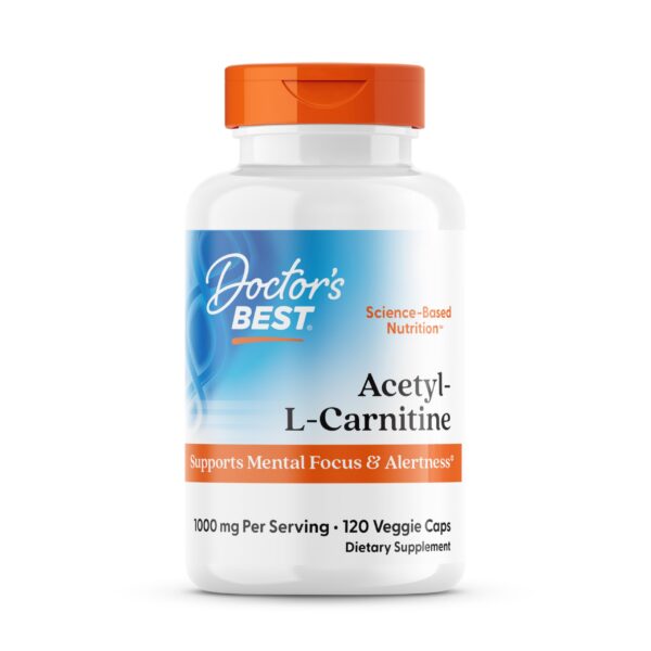 Etiqueta frontal Acetyl-L-Carnitine Doctors Best