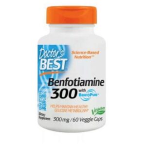 Doctor's Best Benfotiamina 300 mg 60 cápsulas paquete doble