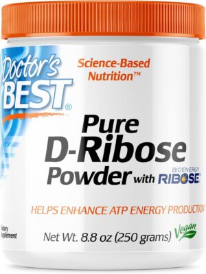 Doctor's Best D-Ribosa suplemento energía 250g paquete