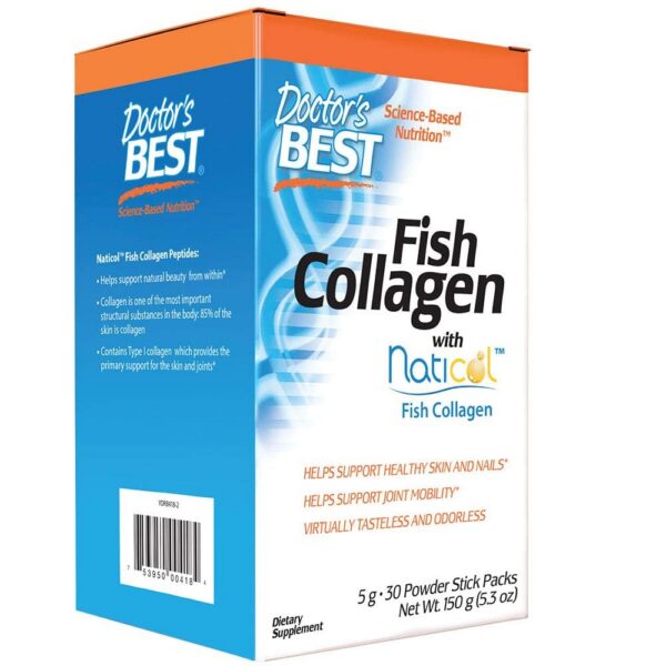 Frente del Doctor's BEST Fish Collagen con Naticol