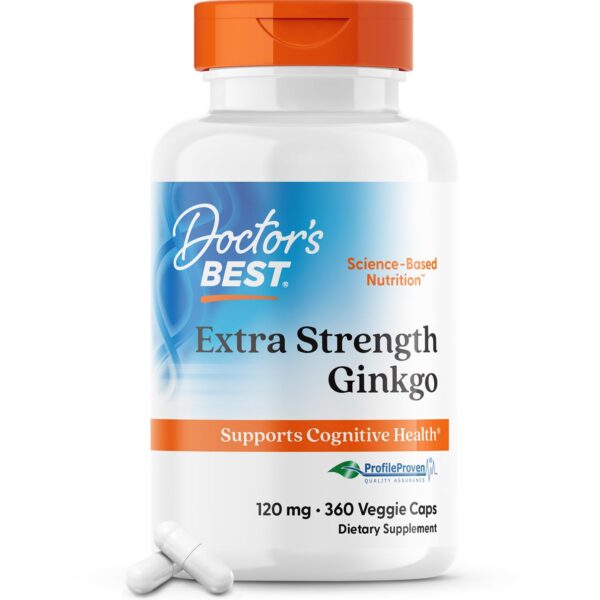 Doctor's Best Ginkgo Biloba frasco 360 cápsulas