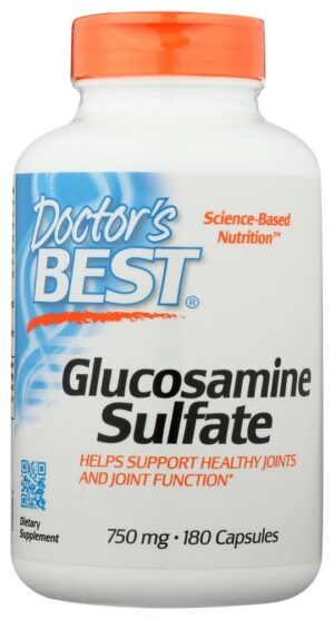 Doctor's BEST Glucosamina 750 mg etiqueta frontal