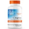 Frente del frasco Doctor's BEST L-Arginine 120 tabletas