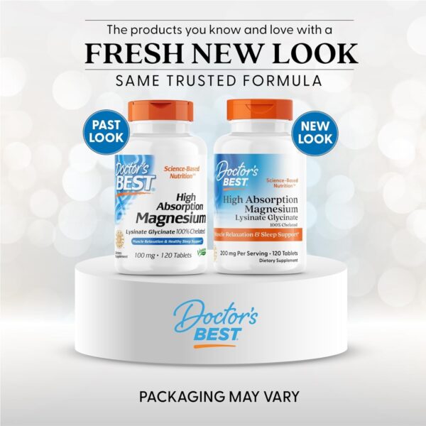 Etiqueta frontal de magnesio glicinato lisinato