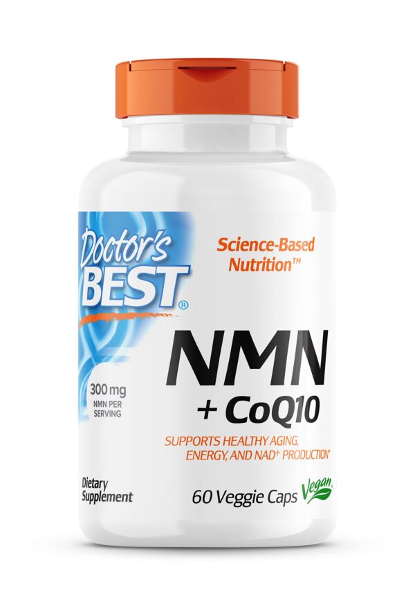 Version 1.0.0 Frontal de Doctor's BEST NMN CoQ10 cápsulas vegetales