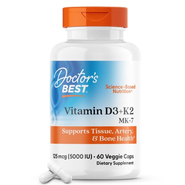 Version 1.0.0 Doctor's Best vitamina d3 y k2 5000 ui botella