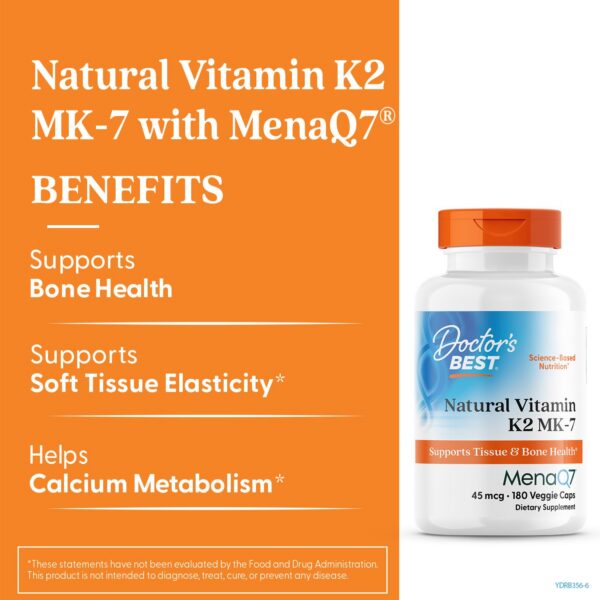 Version 1.0.0 Doctor's Best Vitamina K2 empaque lateral con detalles