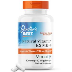 Doctor's Best Vitamin K2 Mk-7 suplemento salud ósea cápsulas vegetales