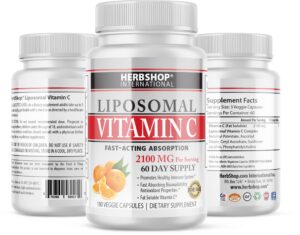 Doctor's Blend Vitamina C Liposomal 2100 mg frasco de 180 cápsulas