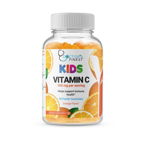 Doctors Finest gomitas vitamina C sabor naranja para niños