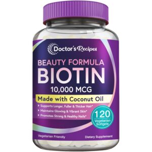 Version 1.0.0 Doctor's Recipes biotina 10000 mcg aceite de coco