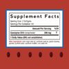 CoQ10 softgels bottle label close-up