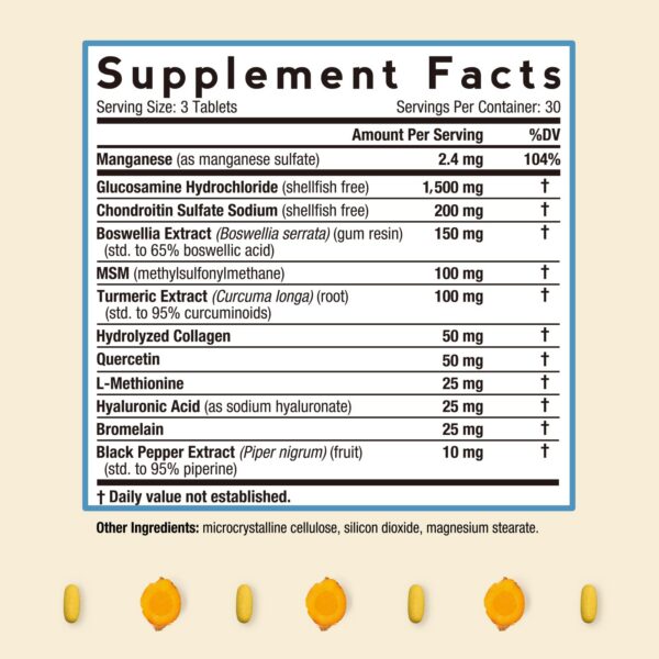 Version 1.0.0 Etiqueta del producto glucosamina