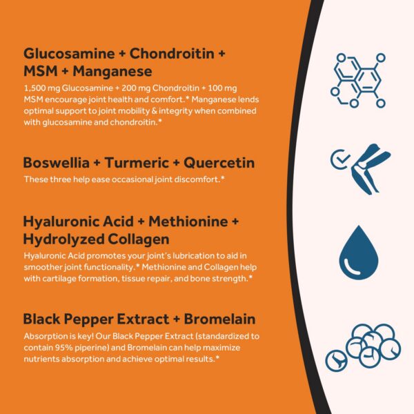 Tabletas glucosamina condroitina MSM