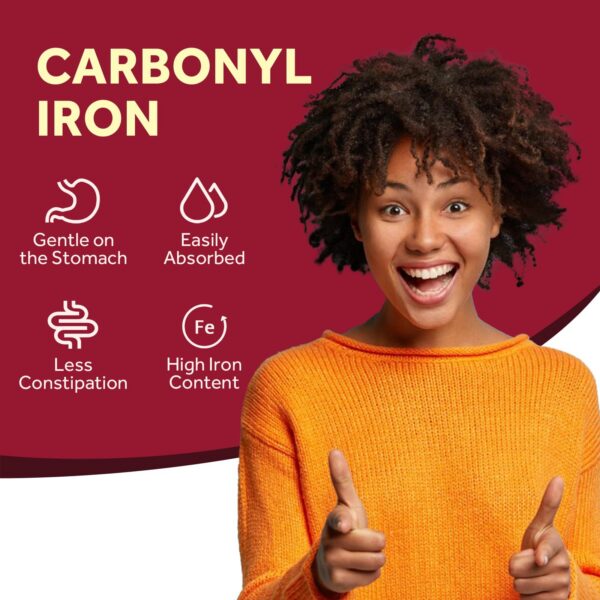 Cápsulas de hierro en frasco