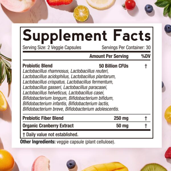 Version 1.0.0 Doctor's Recipes cápsulas probiótico femenino imagen lateral