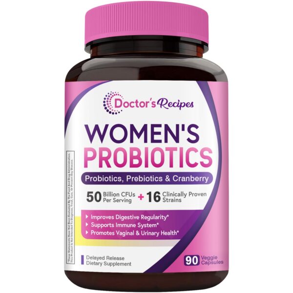 Doctor's Recipes probiótico mujeres frasco 90 cápsulas 50 billones CFU