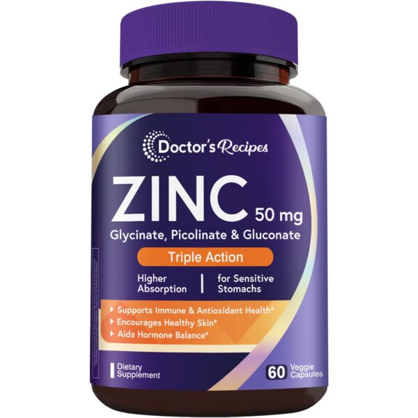 Frente del envase Zinc 50 mg