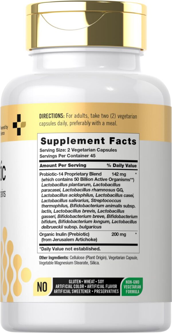 Doctor's Way probiótico 50 mil millones organismos activos cápsulas