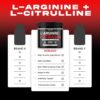 Etiqueta con ingredientes L-Arginina L-Citrullina