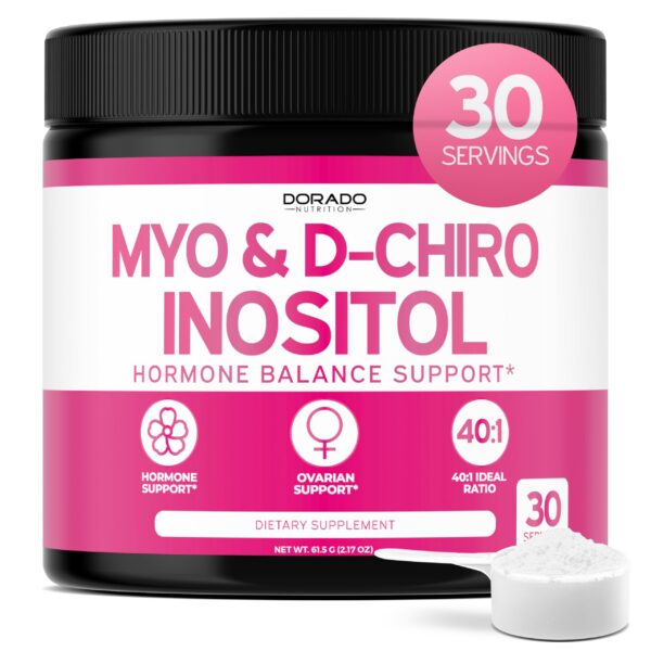 Myo-Inositol y D-Chiro Inositol en polvo frasco