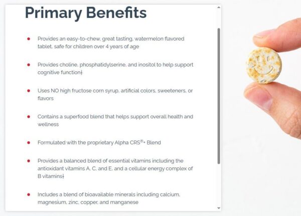 A2z chewables Sandía etiqueta