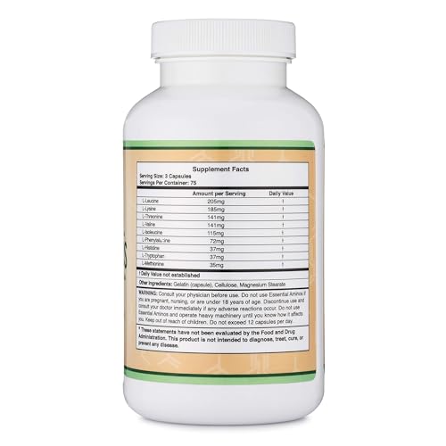 Version 1.0.0 Polvo de aminoácidos esenciales en frasco