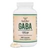 Frasco de GABA 300 cápsulas con etiqueta Double Wood
