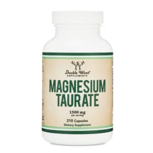 Frente de la botella Taurato de Magnesio Double Wood