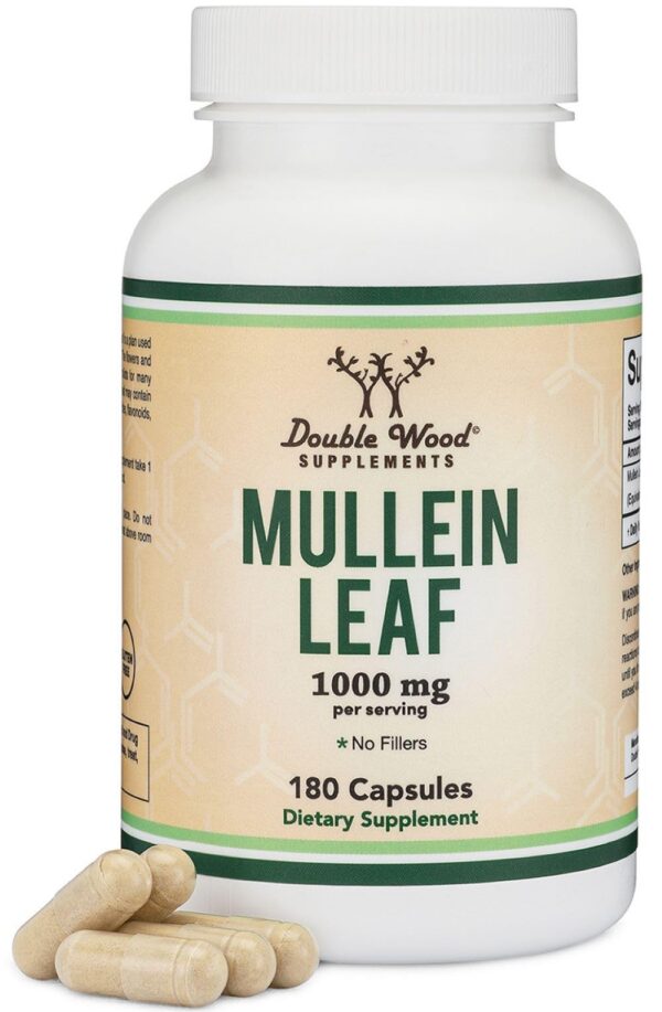 Cápsulas de Mullein Leaf de Double Wood