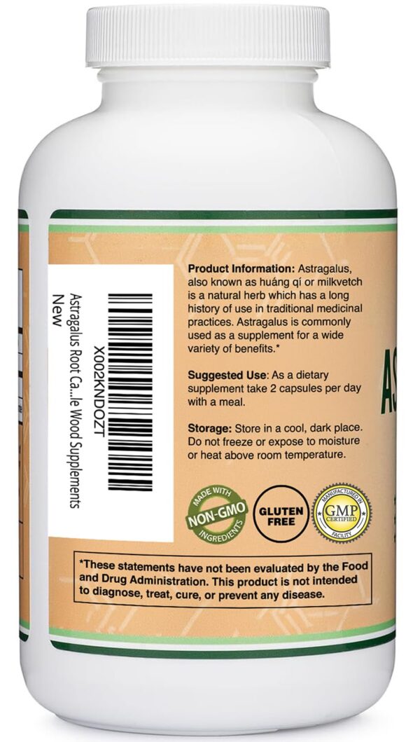 Suplemento Double Wood con astrágalo 500mg calidad alta