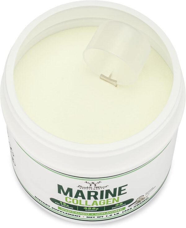 Frasco de colágeno marino micronizado y sin sabor