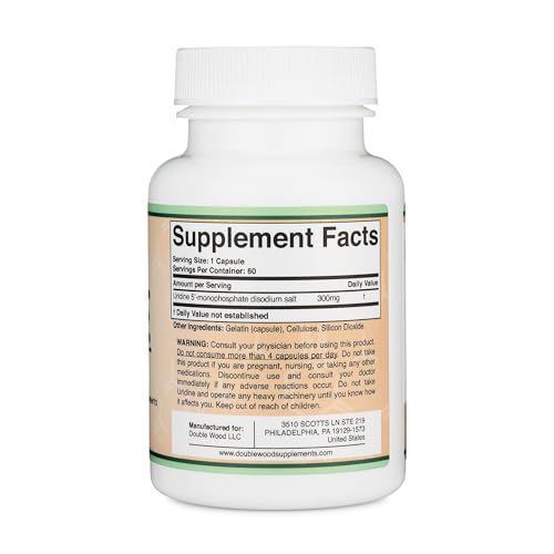 Version 1.0.0 Double Wood Uridine Monophosphate etiqueta de ingredientes