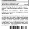 Douglas GABA paquete lateral etiqueta información nutricional