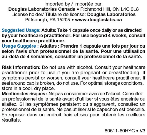 Douglas GABA cápsulas para apoyo cerebral neurotrasmisores
