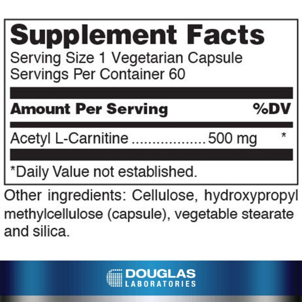 Cápsulas de Acetil-L-Carnitina 500 mg