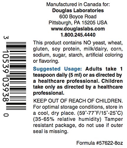 Vista frontal de la botella de magnesio líquido