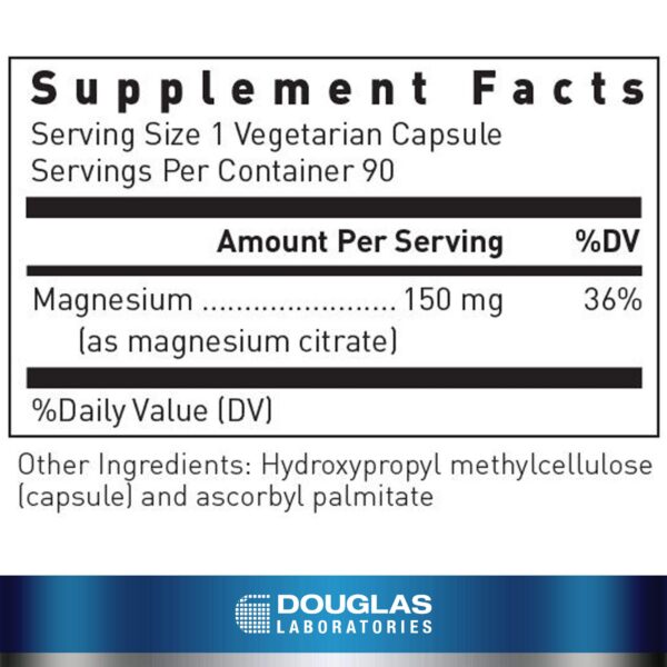 Version 1.0.0 Cápsulas vegetales Citrato de Magnesio 150 mg