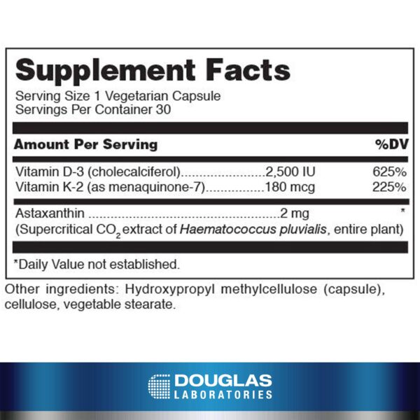 Etiqueta K2-D3 con menaquinona-7